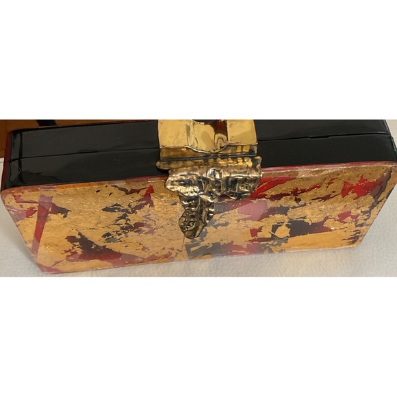 FOX’S ~Antique Tortoise Shell Clutch (NWT) - Picture 3 of 12